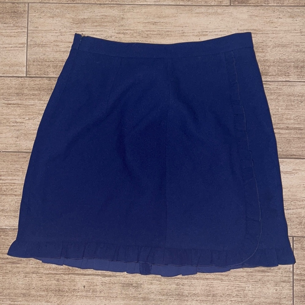 Navy blue club Monaco ruffle skirt